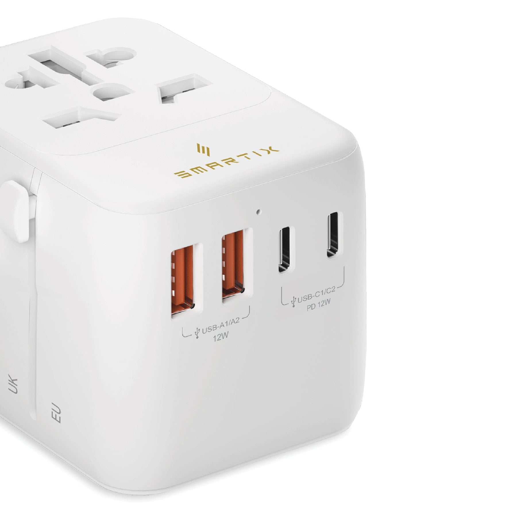 35W Travel Adaptor - 35W PD For USB-C, 1x 35W GaN USB-C PD, 2x 12W USB-C PD