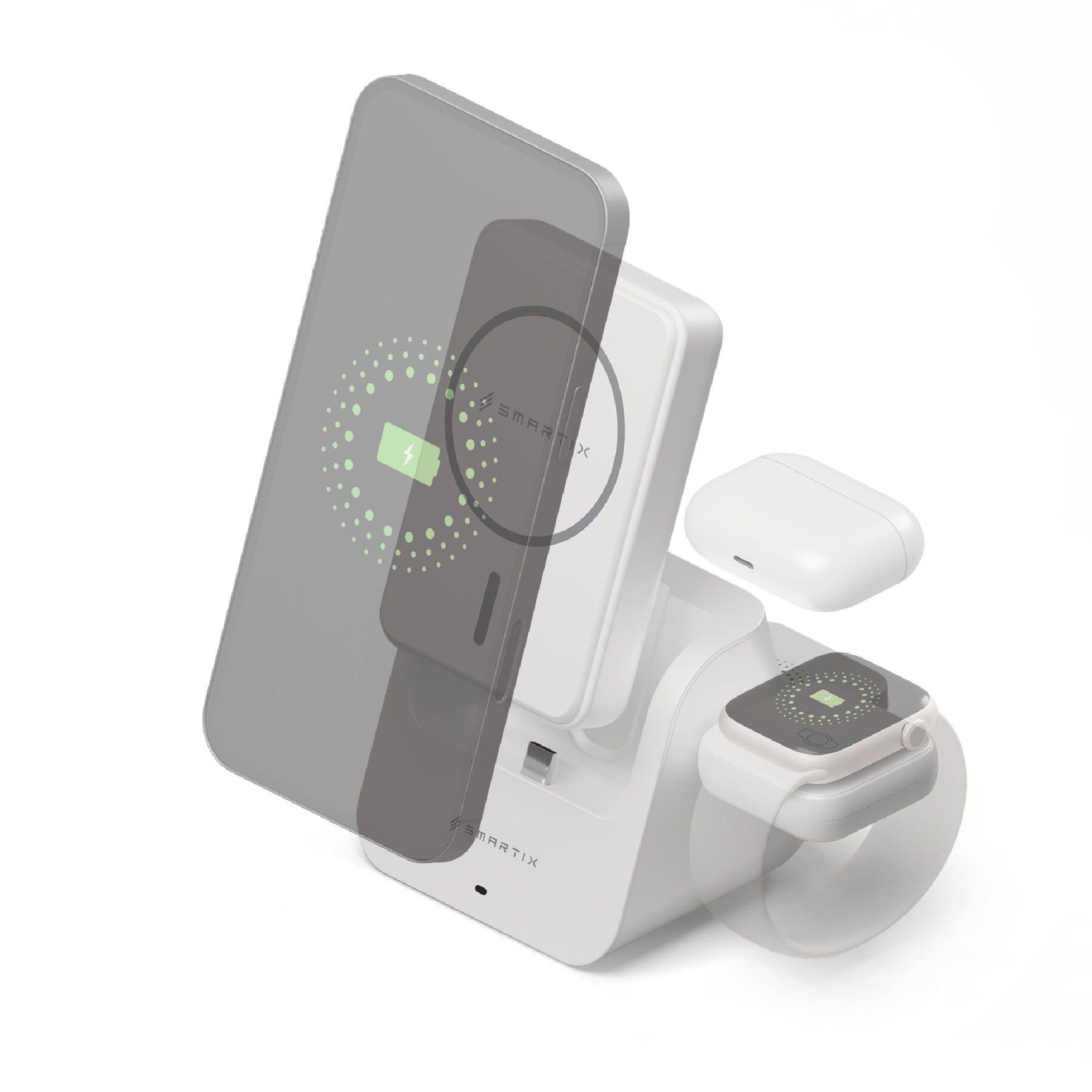 3 in 1 Dock with Detachable 10000mAh Power Bank Smart Infocom Computer Electric Accessories Trading L. L. C
