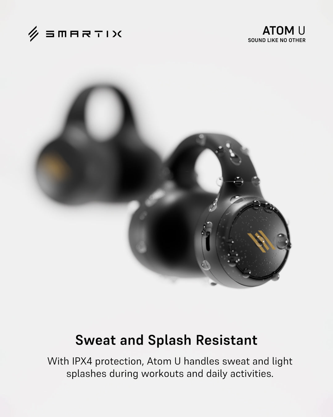 Premium Open-Ear Clip-On Wireless Earbuds - Atom U