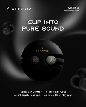 Premium Open-Ear Clip-On Wireless Earbuds - Atom U
