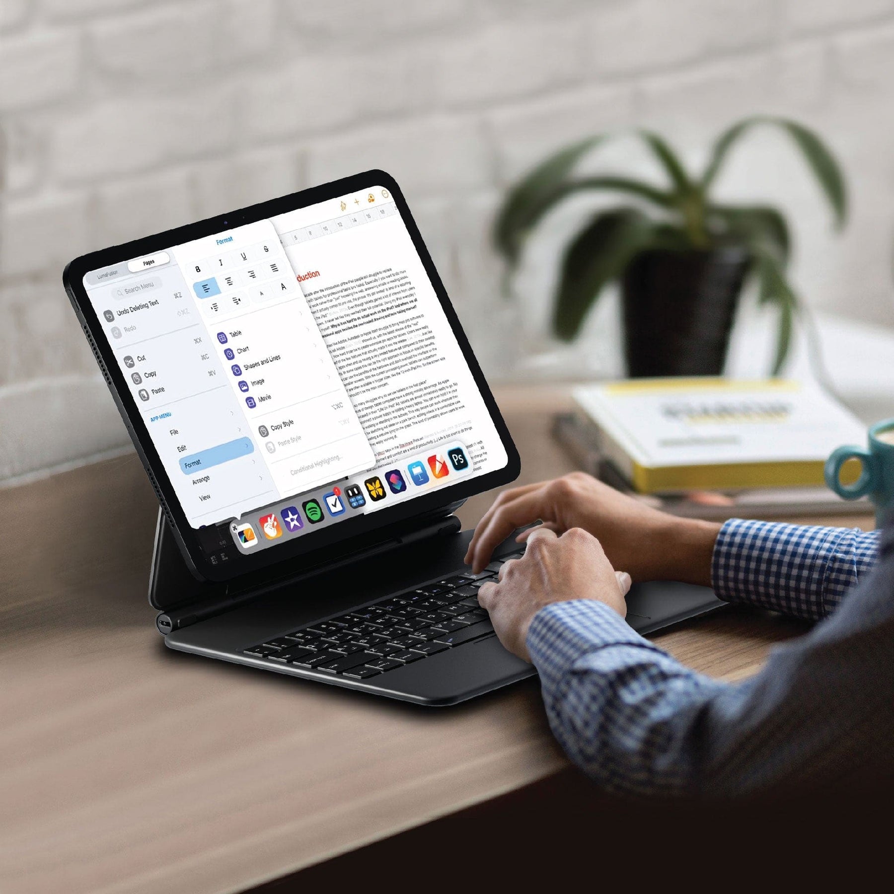 Smartix Premium Magnetic Backlit Keyboard with Trackpad for iPad Pro 11, 13- inch