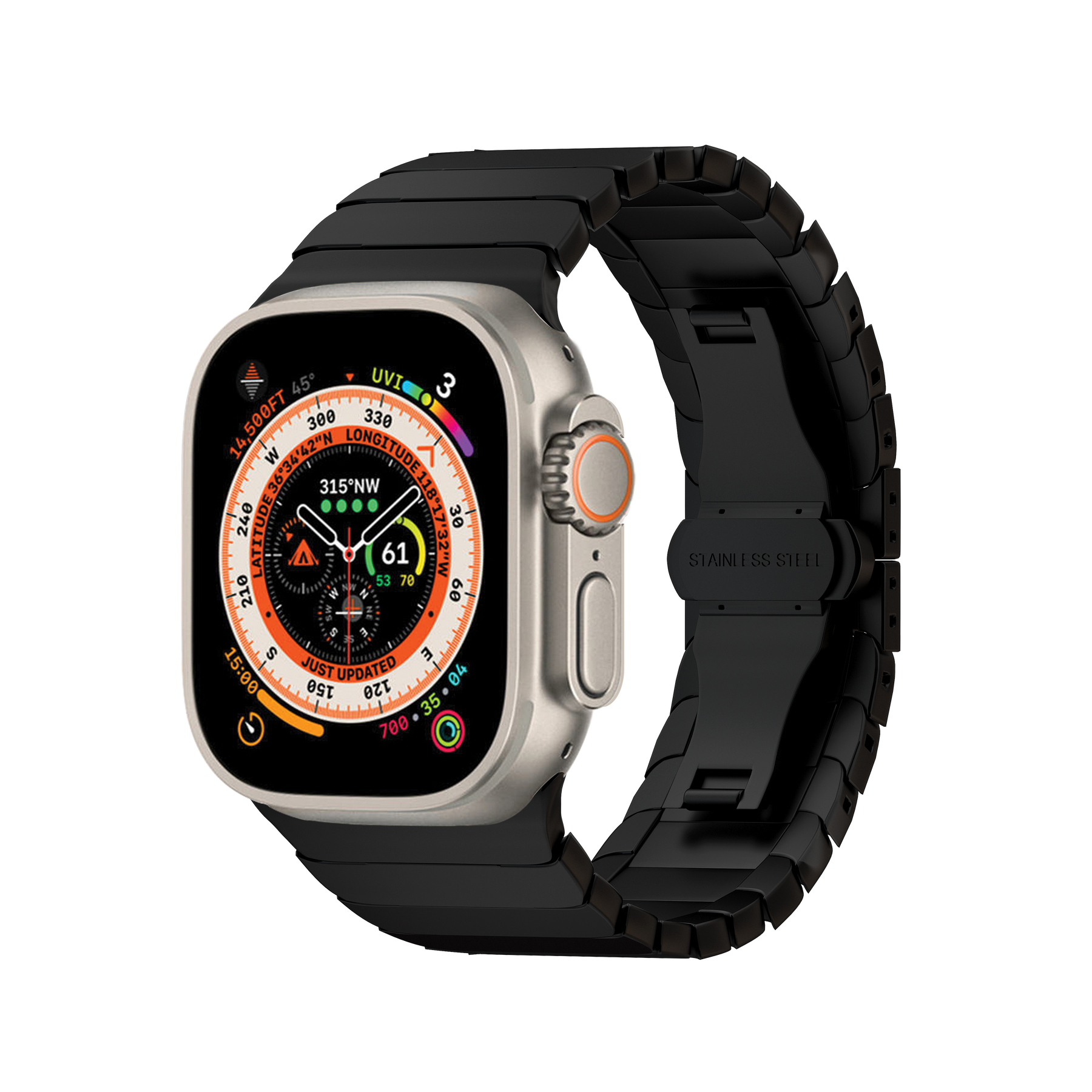 S.Steel Band For Apple Watch 49/45/44/42 mm