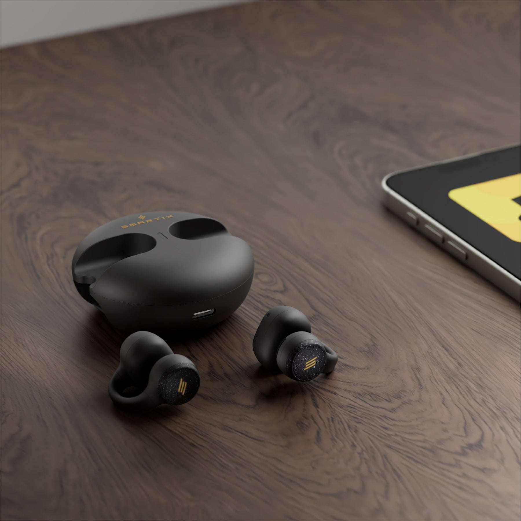 Premium Open-Ear Clip-On Wireless Earbuds - Atom U Smart Infocom Computer Electric Accessories Trading L. L. C