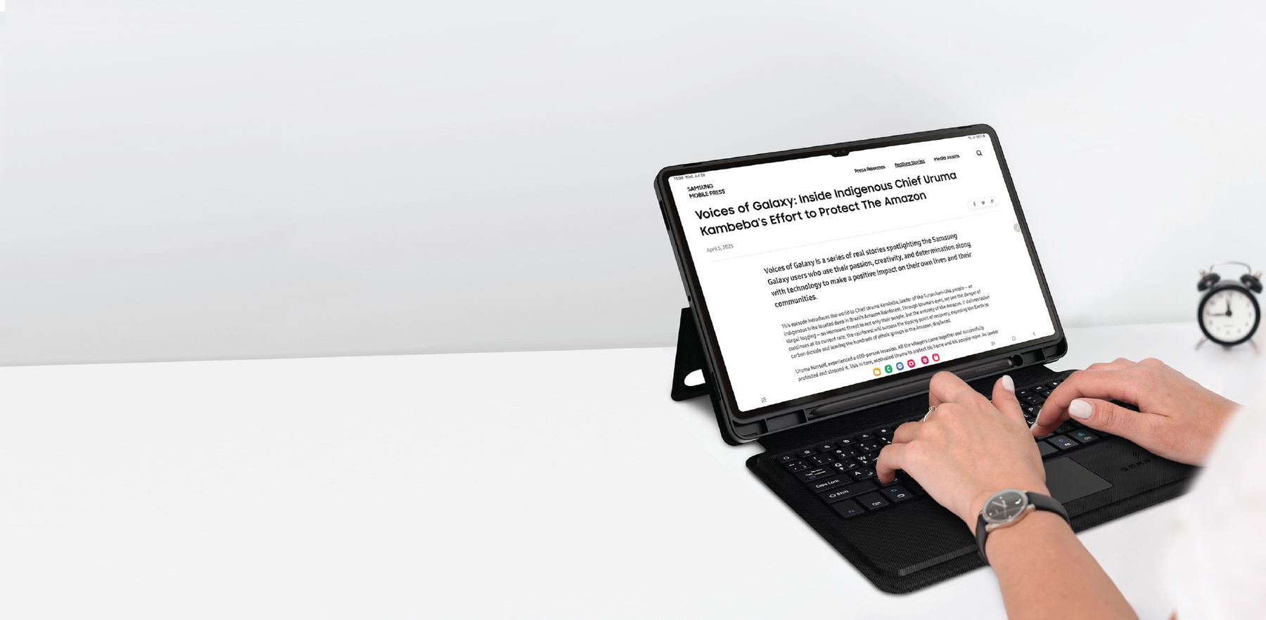 Wireless Keyboard Case with Trackpad for Galaxy Tab S9+ | Ultra-Slim ...