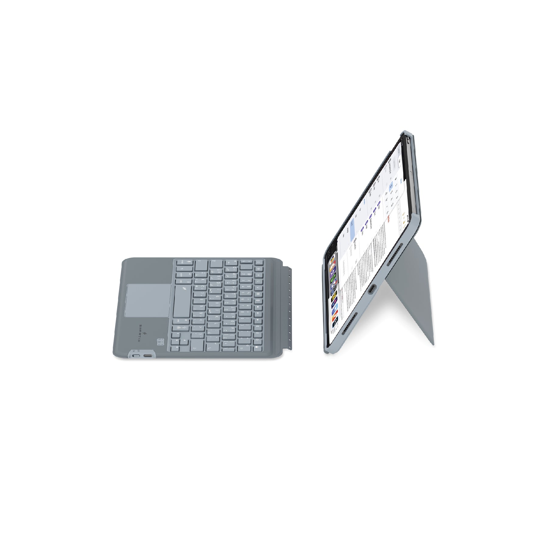 Smartix Detachable Wireless KB with Trackpad for iPad Air 13" M2 & Pro 12.9" 6th Gen + iPad Pencil