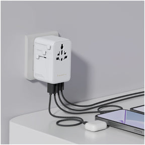 Smartix Premium  6-in-1 GaN International 140W Travel Adaptor