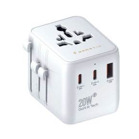 20W GaN International Travel Adaptor