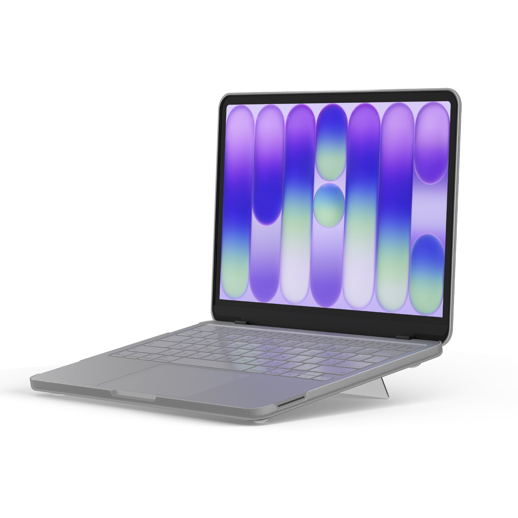 MacBook Neo 13" Frosted Transparent Shell with Stand