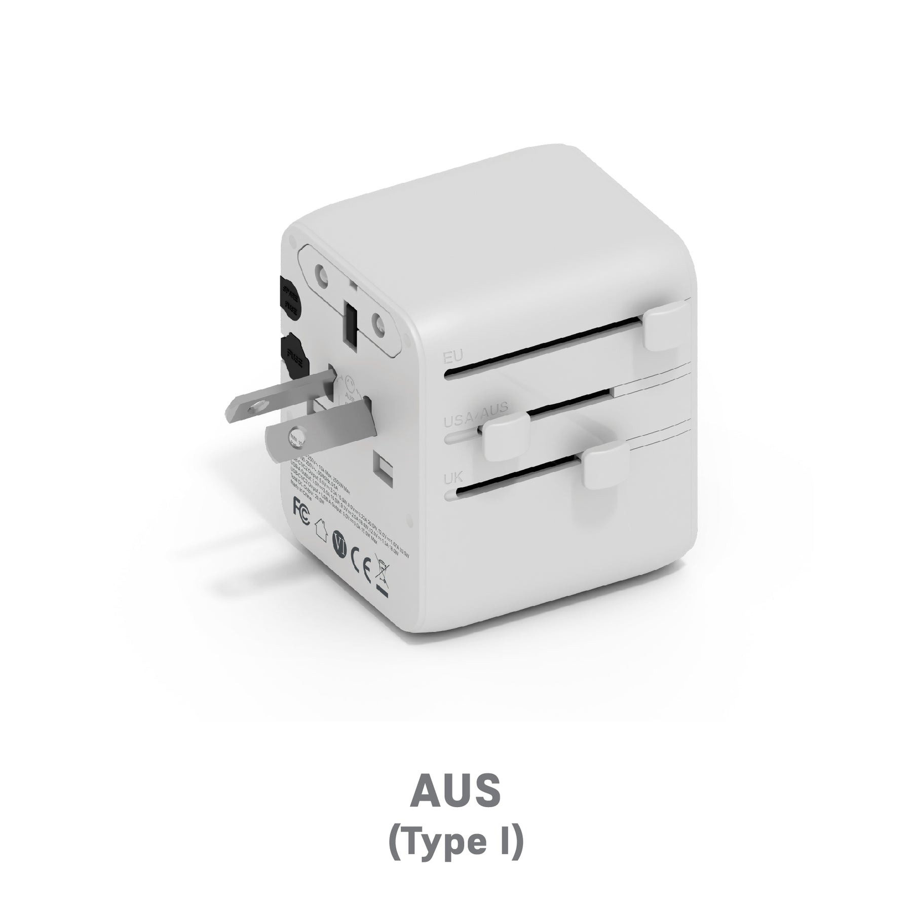 20W GaN International Travel Adaptor