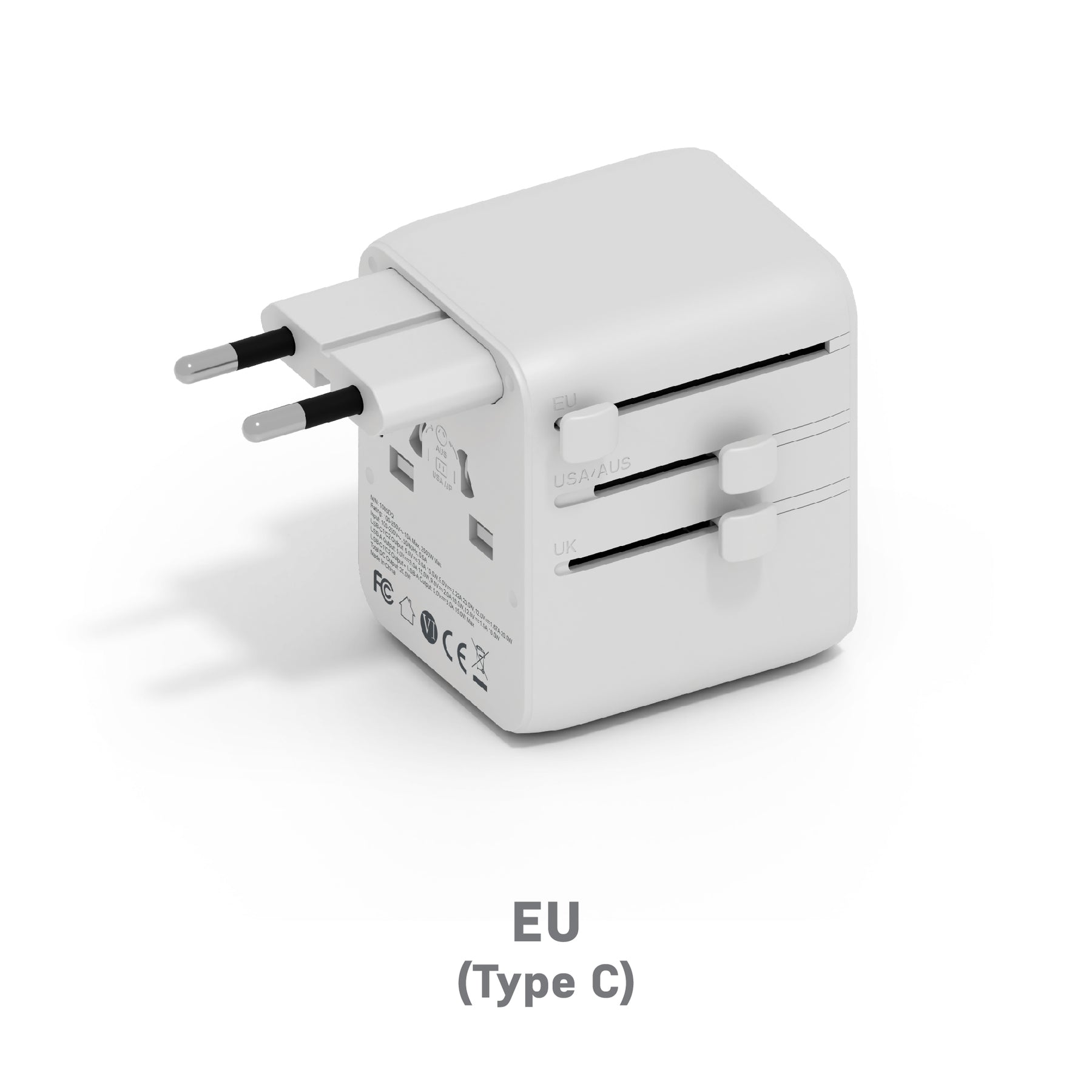 20W GaN International Travel Adaptor