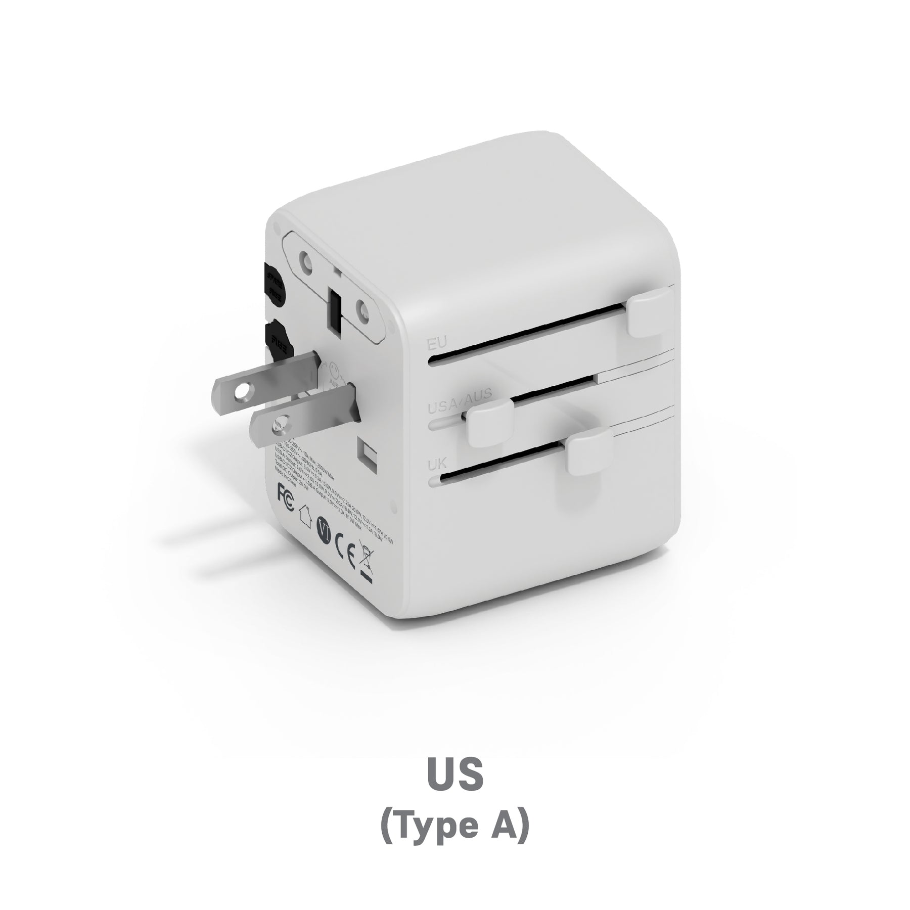 20W GaN International Travel Adaptor