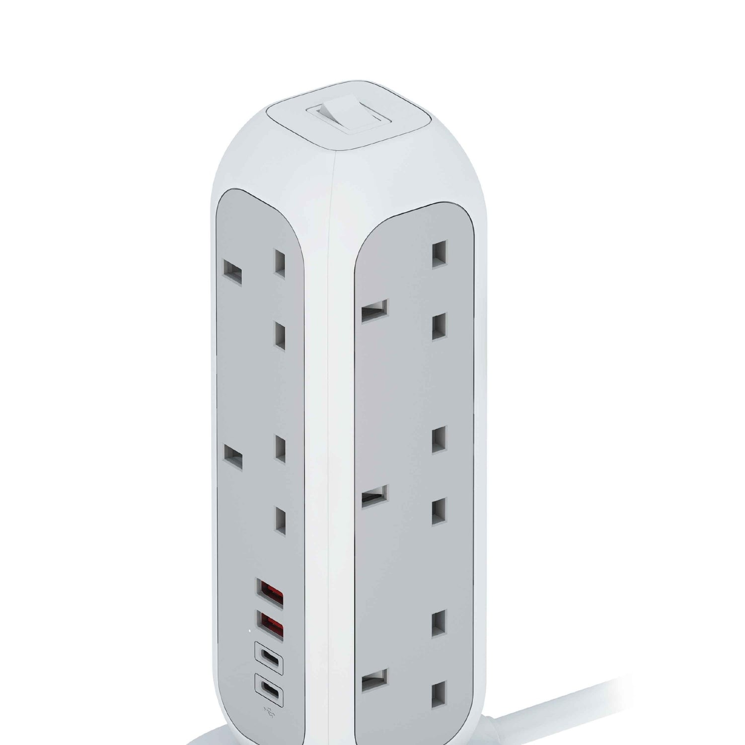 Smartix Premium 15-in-1 Power Tower 11 AC Outlets, 35W USB-C & USB-A,