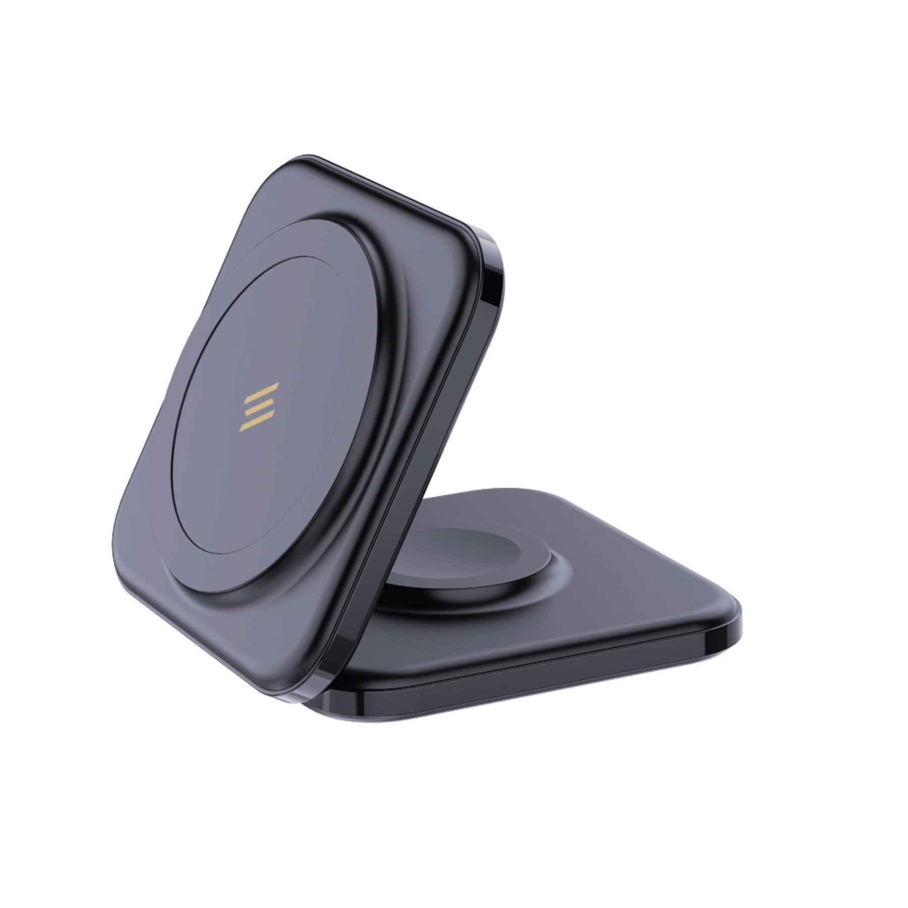 Smartix Premium Dual Magnetic Qi Wireless Fast Charger: Foldable MagSafe for iPhone 15/14/13/12, Apple Watch & AirPods - Black - SMART INFOCOMM FZ - LLC